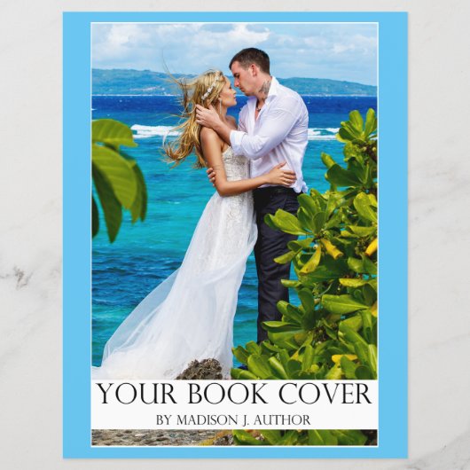 Hoesje romance Schrijver Boek | Auteur Foto terug  Flyer (Voorkant)