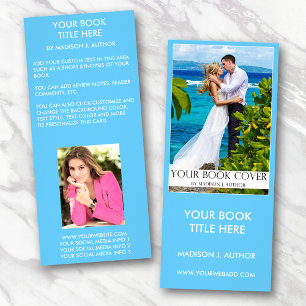 Hoesje romance Schrijver Boek Auteur Foto terug Reclamekaart