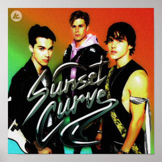 Hoesje Sunset Curve Album Poster