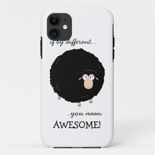 Hoesje ter illustratie van zwarte schapen (Achterkant)