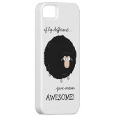 Hoesje ter illustratie van zwarte schapen (Back/Rechts)