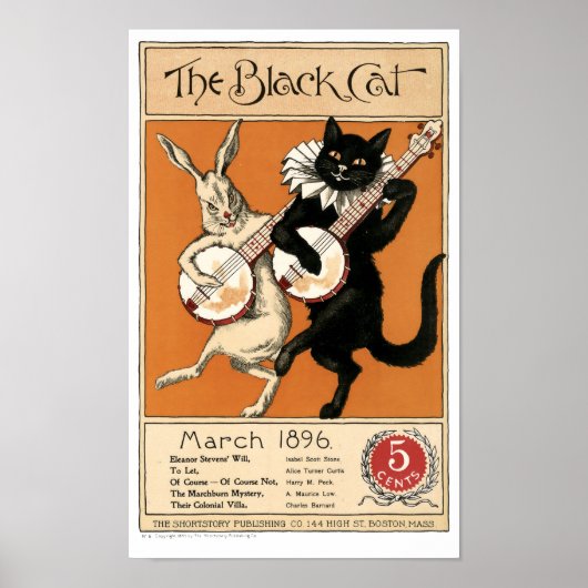  Hoesje "The Black Cat" Poster (Voorkant)