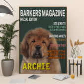 Hoesje Tibetan Mastiff Parody Magazine Foto Afdruk