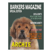 Hoesje Tibetan Mastiff Parody Magazine Foto Afdruk (Voorkant)