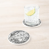 Hoesje Tondabayashi Osaka Japan Zandsteen Onderzetter (Zijkant)