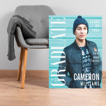 Hoesje Trendy Magazine geïnspireerd Afstuderen Canvas Afdruk<br><div class="desc">Een leuk cadeau voor het afstudeerder. Het canvas van het afstudeerder fototijdschrift is zo ontworpen dat het lijkt op de cover van het tijdschrift van een stijlvol trendy magazine. Het ontwerp neemt een grote placeholder van het afbeelding van de magazijneigenschap voor uw eigen foto van het afstudeerder op. De masthead...</div>