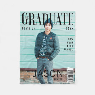 Hoesje Trendy Magazine geïnspireerd Afstuderen Fleece Deken