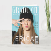 Hoesje Trendy Magazine geïnspireerd Afstuderen Kaart (Voorkant)