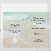 Hoesje Tropisch Ocean Seaside Wedding Programme (Voorkant / Achterkant)