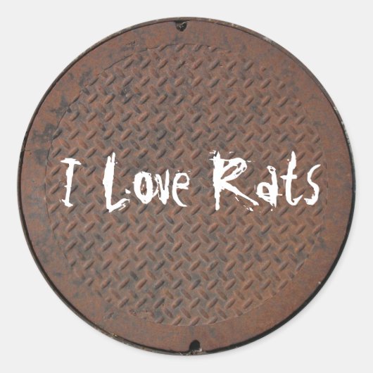 Hoesje uit mangat ronde sticker (Voorkant)