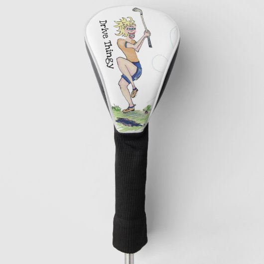 Hoesje uw driver golfheadcover (Voorkant)