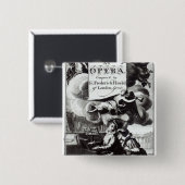 Hoesje van blad Music voor Julius Caesar Vierkante Button 5,1 Cm (Voorkant /achterkant)