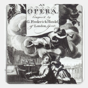 Hoesje van blad Music voor Julius Caesar Vierkante Sticker