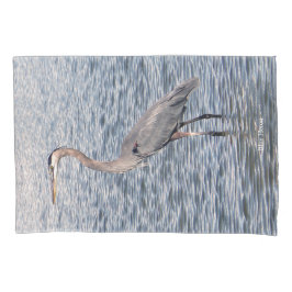 Hoesje van blauwe haronwaterkussen kussensloop