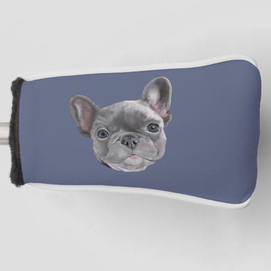 Hoesje van Bulldog Puppy Golf Head Golfheadcover (Voorkant)
