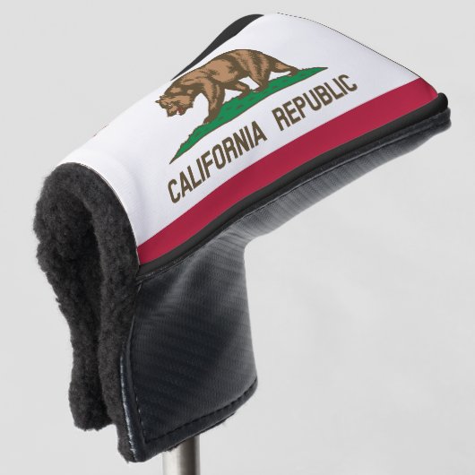Hoesje van Californië-vlag Golf Golfheadcover (3/4 voorkant)