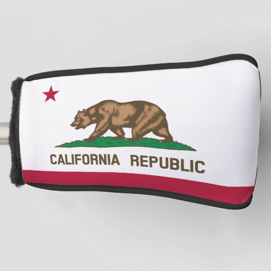 Hoesje van Californië-vlag Golf Golfheadcover (Voorkant)