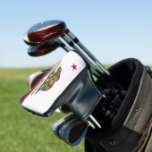 Hoesje van Californië-vlag Golf Golfheadcover (Insitu)