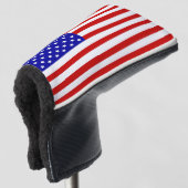 HOESJE van de Amerikaanse vlag Golf Golfheadcover (3/4 voorkant)