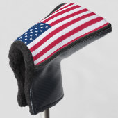 HOESJE van de Amerikaanse vlag Golf Golfheadcover (3/4 voorkant)