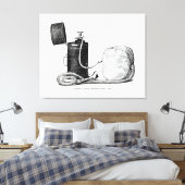 Hoesje van de chirurg rechtop verdoving 1896 canvas afdruk (Insitu (Slaapkamer))