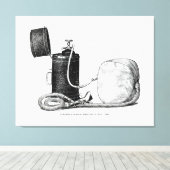 Hoesje van de chirurg rechtop verdoving 1896 canvas afdruk (Insitu (Houten vloer))