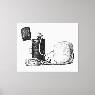 Hoesje van de chirurg rechtop verdoving 1896 canvas afdruk