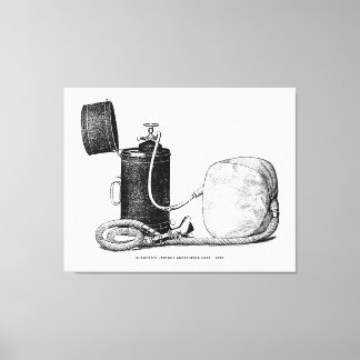 Hoesje van de chirurg rechtop verdoving 1896 canvas afdruk