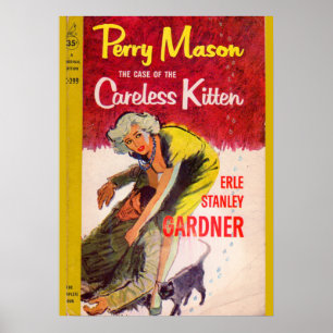 Hoesje van de cover van het Careless Kitten-boek Poster