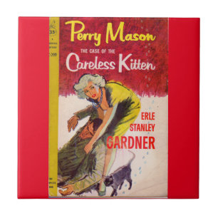 Hoesje van de cover van het Careless Kitten-boek Tegeltje