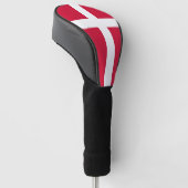 Hoesje van de golfbestuurder met vlag van Denemark Golfheadcover (Schuin)