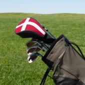 Hoesje van de golfbestuurder met vlag van Denemark Golfheadcover (Insitu)