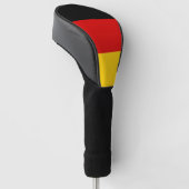 Hoesje van de golfbestuurder met vlag van Duitslan Golfheadcover (Schuin)