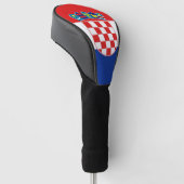 Hoesje van de golfbestuurder met Vlag van Kroatië Golfheadcover (Schuin)