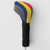 Hoesje van de golfbestuurder met Vlag van Roemenië Golfheadcover (Schuin)