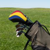 Hoesje van de golfbestuurder met Vlag van Roemenië Golfheadcover (Insitu)