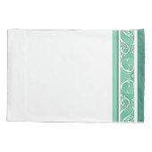 Hoesje van de groene draaiende ontwerppiloot kussensloop (Achterkant)