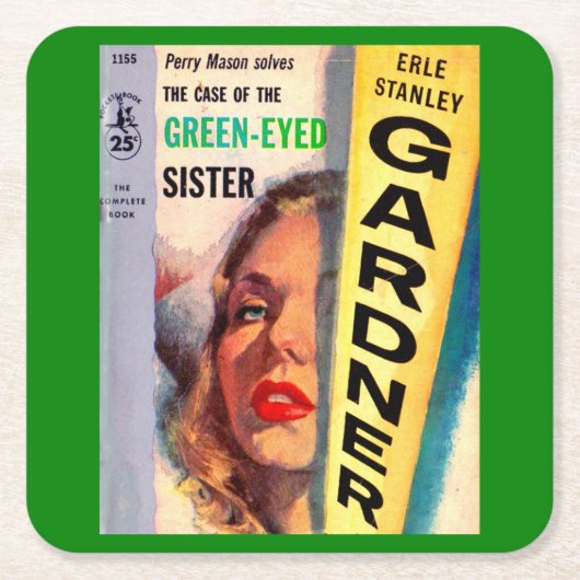 Hoesje van de groene zuster kartonnen onderzetters (Voorkant)