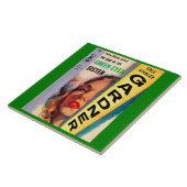 Hoesje van de groene zuster tegeltje (Zijkant)