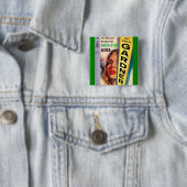 Hoesje van de groene zuster vierkante button 5,1 cm (In situ)