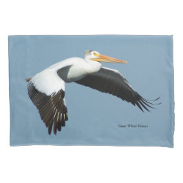 Hoesje van de grote witte pelikische kussen kussensloop