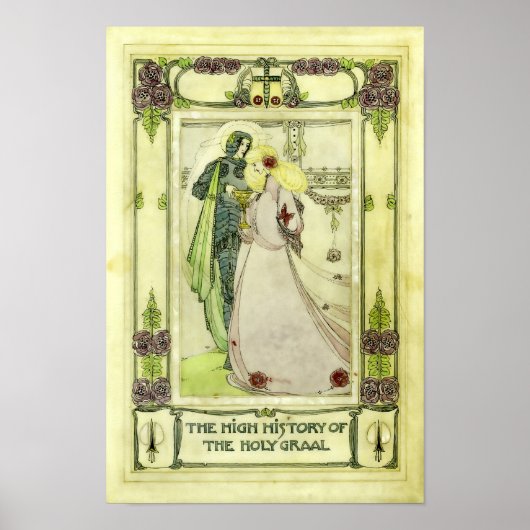 Hoesje van de Heilige Graal door Jessie M. King Poster (Voorkant)