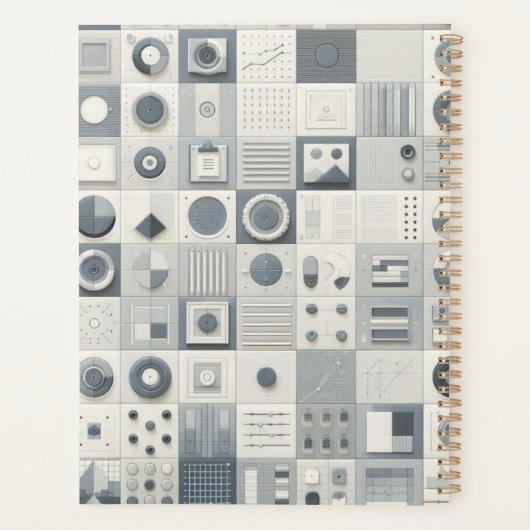 Hoesje van de moderne geometrische planner (Achterkant)