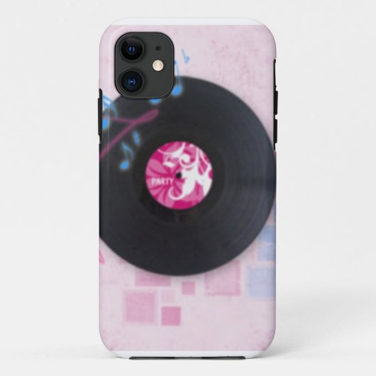 Hoesje van de Telefoon van de draaischijf het Roze (Achterkant)