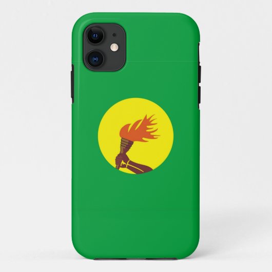 hoesje van de vlag van het land zaire congo (Achterkant)