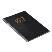 Hoesje van de zwarte leder Heilige Bijbel Notitieboek (Rechterzijde)