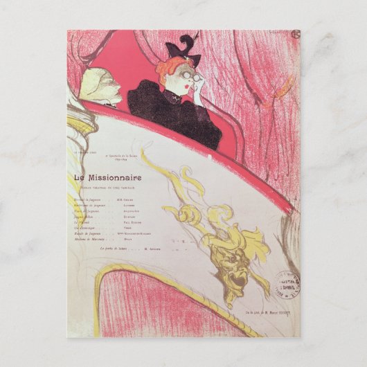 Hoesje van een programma "Le Missionaire" (Voorkant)