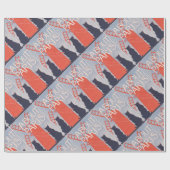 Hoesje van het Boek van Parijs Cadeaupapier (Vlak)