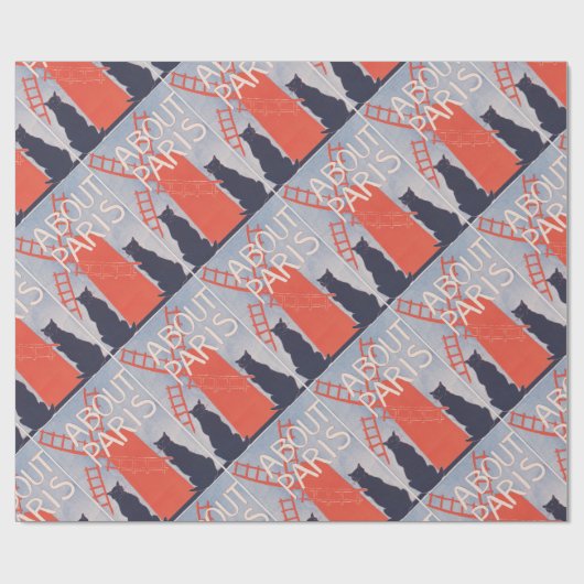  Hoesje van het Boek van Parijs Cadeaupapier (Vlak)