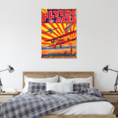 Hoesje van het Flying Aces Magazine 2 Canvas Afdruk (Insitu (Slaapkamer))